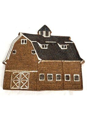 Victoria Little John Ceramic Pottery Barn Trivet 8.5" Handcrafted FLAW